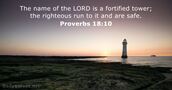 Proverbs 18:10